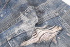 Omirad Layered Star Print Balloon Jeans