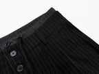 Omirad Pinstripe Wide-Leg Shorts