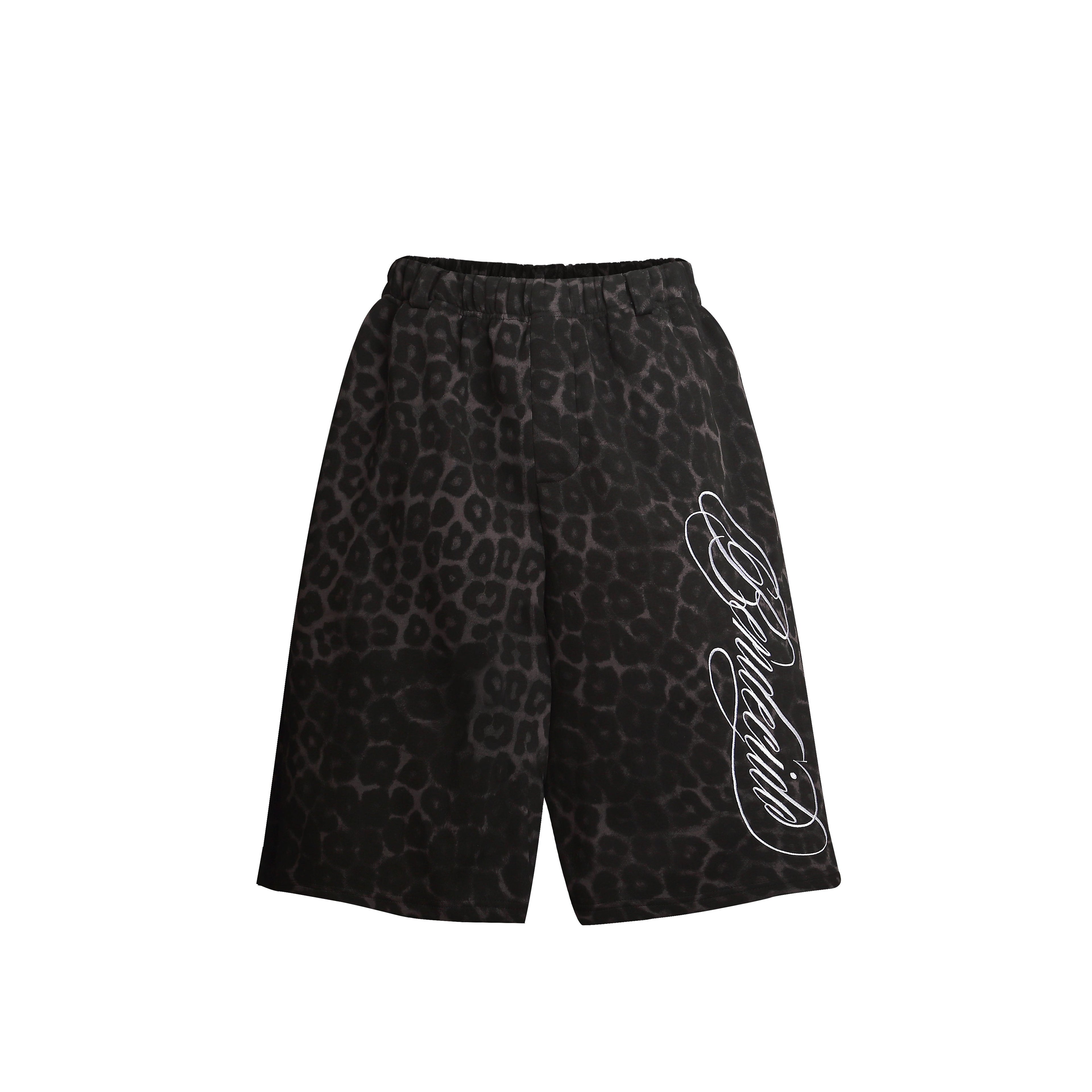 Omirad Leopard Print Loose Shorts