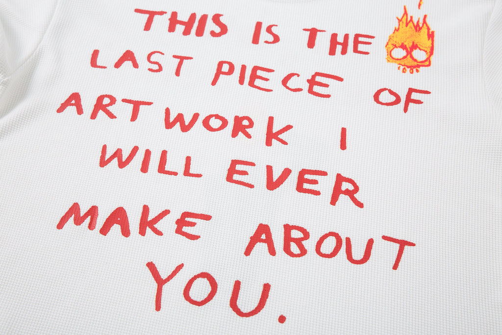 Omirad Flame Doodle Emotional Graphic Long Sleeve Tee