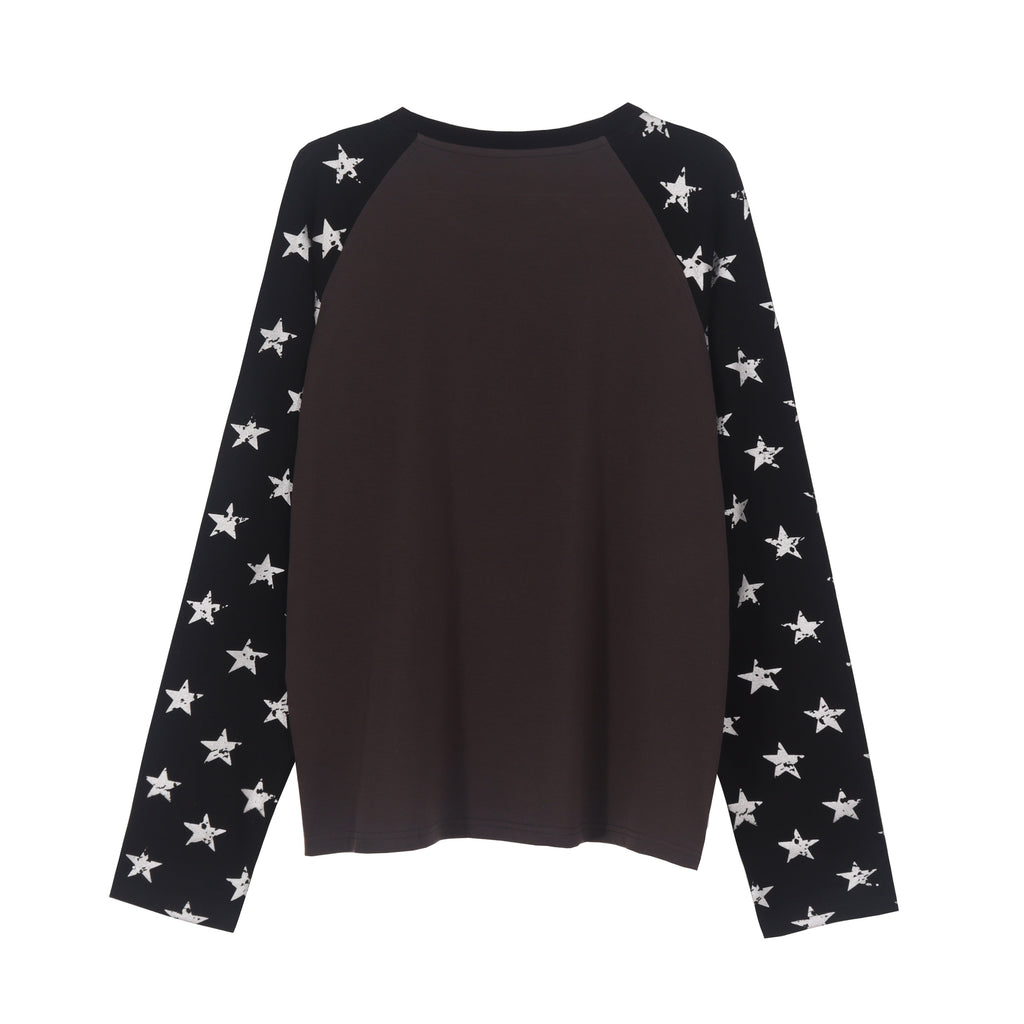 Omirad Star Sleeve Graphic Long Sleeve Tee