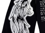 Omirad Angel Wing Graffiti Wide-Leg Jeans