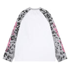 Omirad Leopard Raglan Long Sleeve Tee
