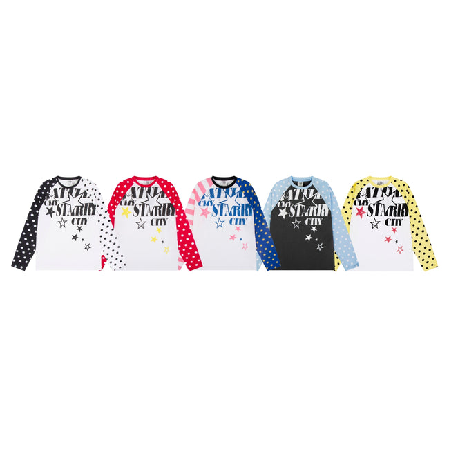 Omirad “Starry City Contrast Raglan Tee” Hover Image