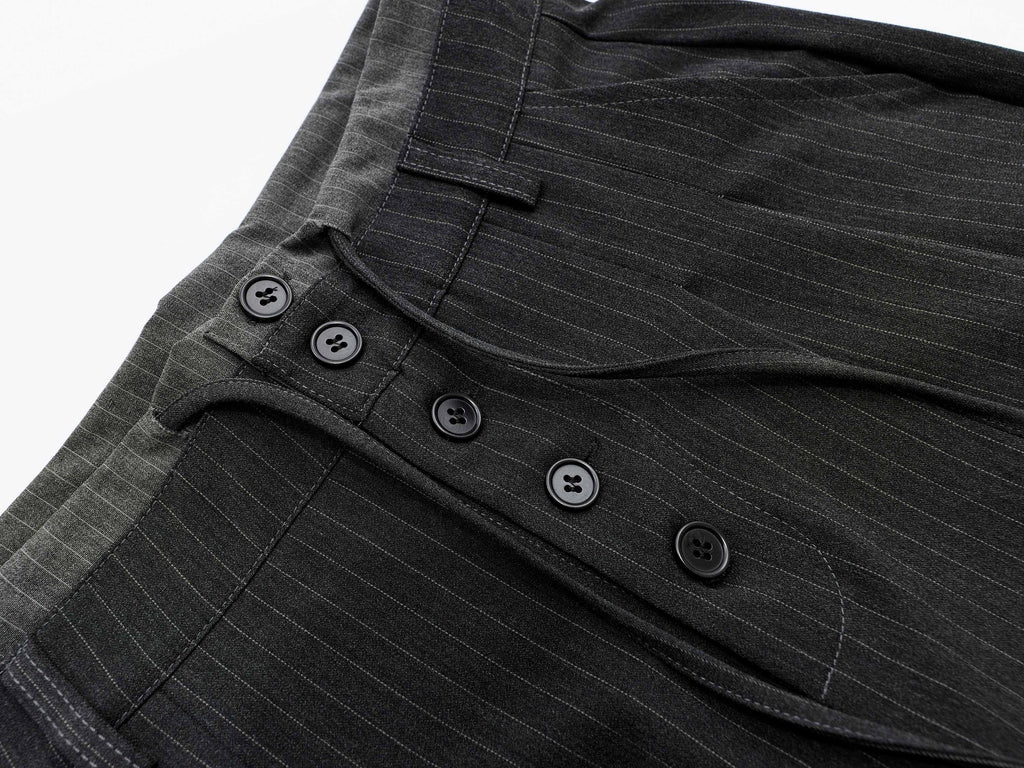 Omirad Pinstripe Wide-Leg Shorts