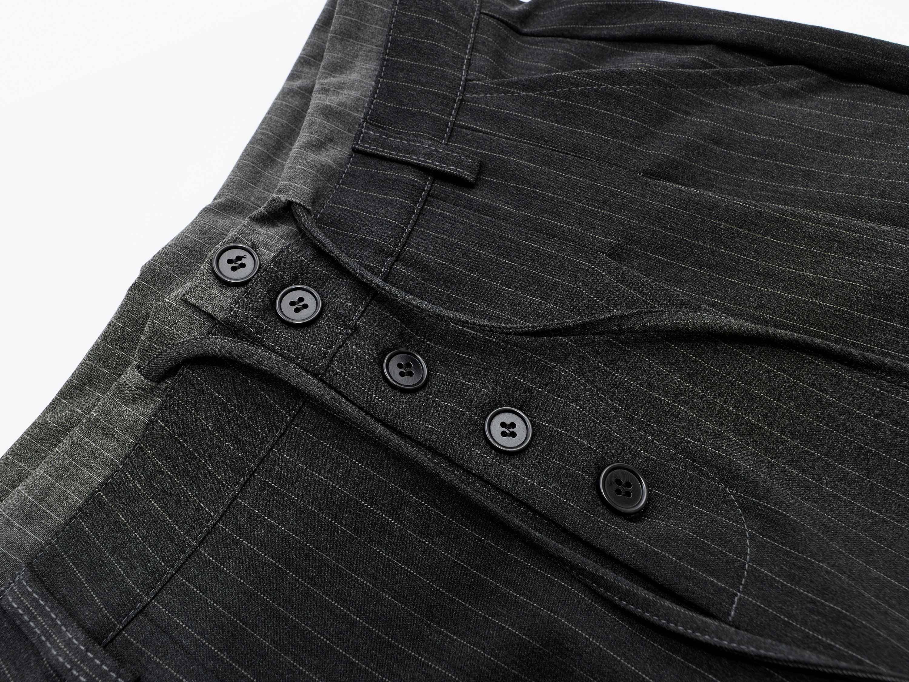 Omirad Pinstripe Wide-Leg Shorts