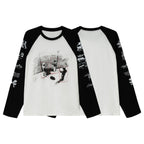 Omirad Graphic Raglan Long-Sleeve T-Shirt