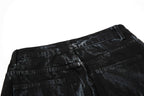 Omirad Washed Utility Flare Denim Jeans