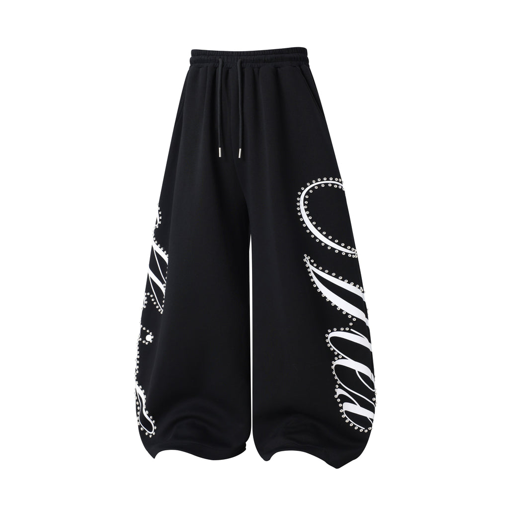 Omirad Studded Script Sweatpants