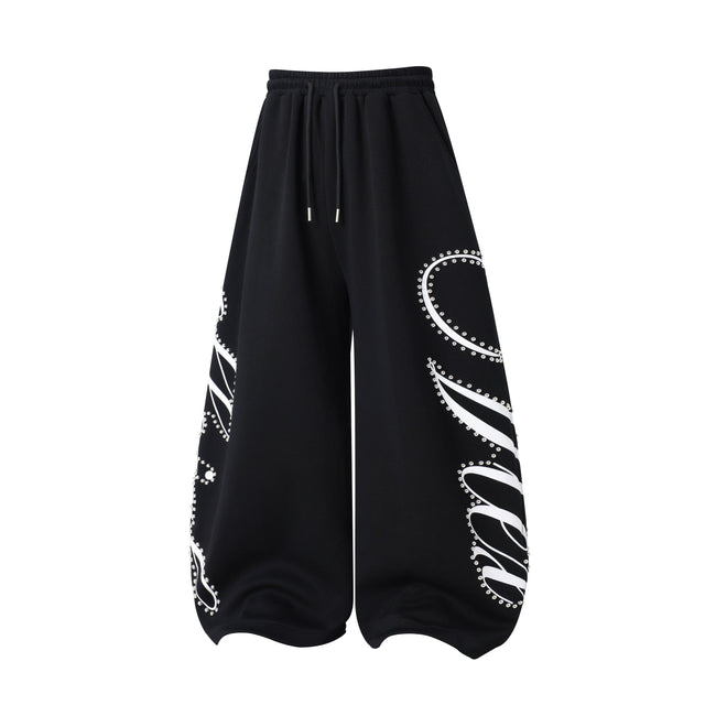 Omirad Studded Script Sweatpants Main Image