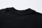 Omirad Striped Knit Polo Sweater