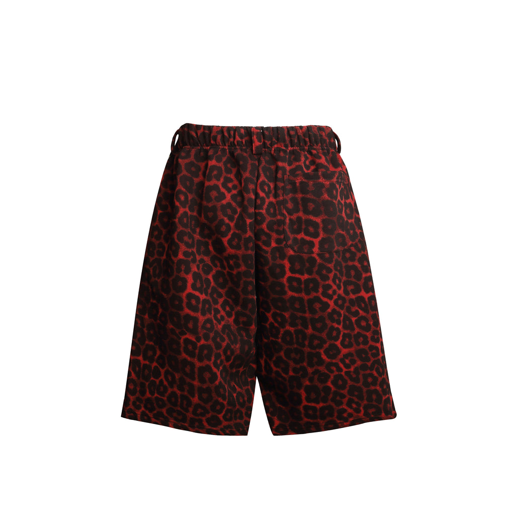 Omirad Leopard Print Loose Shorts