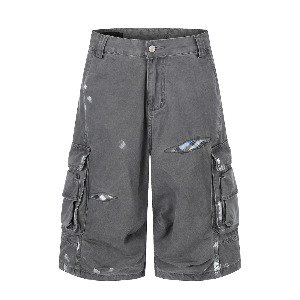 Omirad Distressed Utility Cargo Shorts