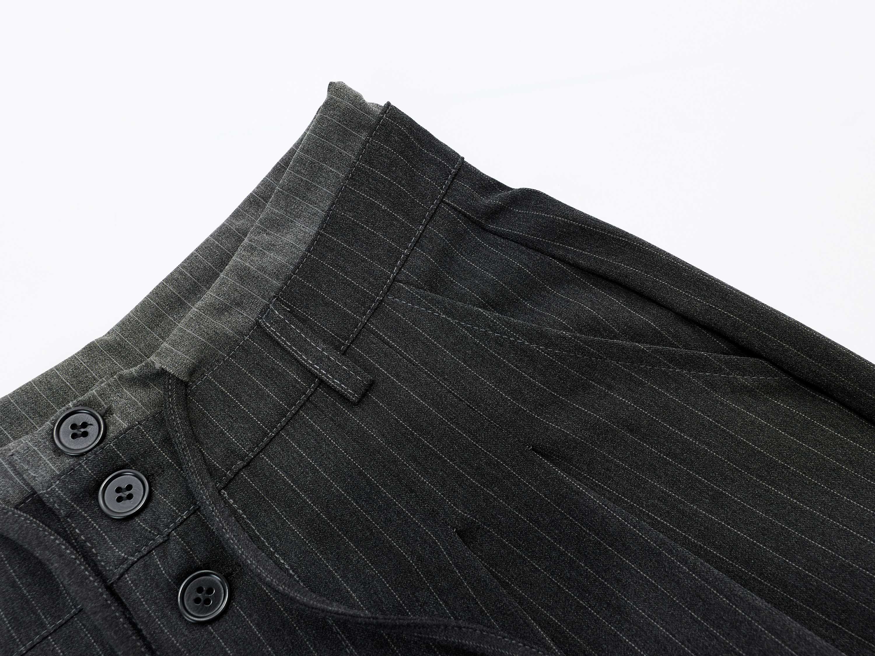 Omirad Pinstripe Wide-Leg Shorts