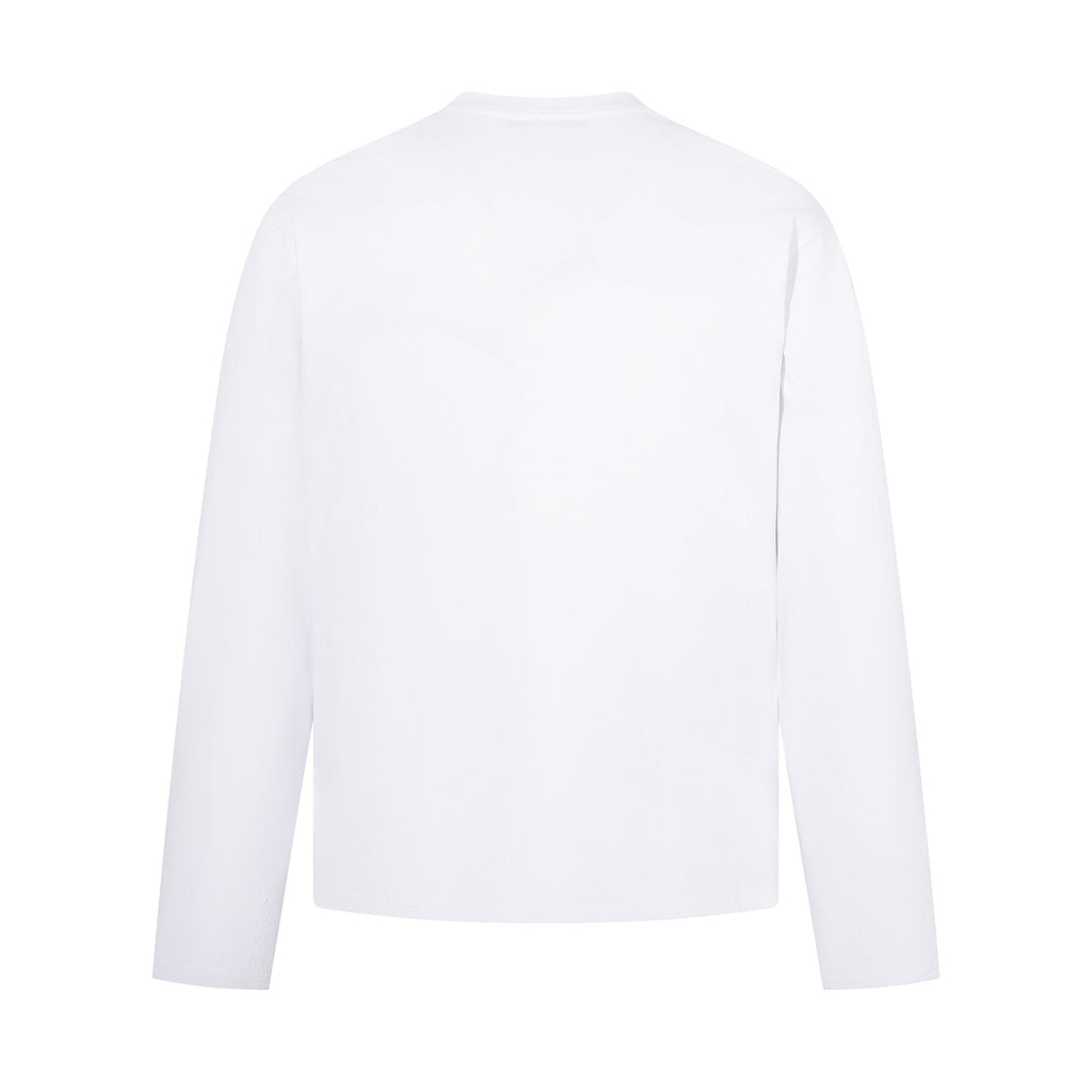 Omirad Fear Only Exists Distressed Long Sleeve Tee