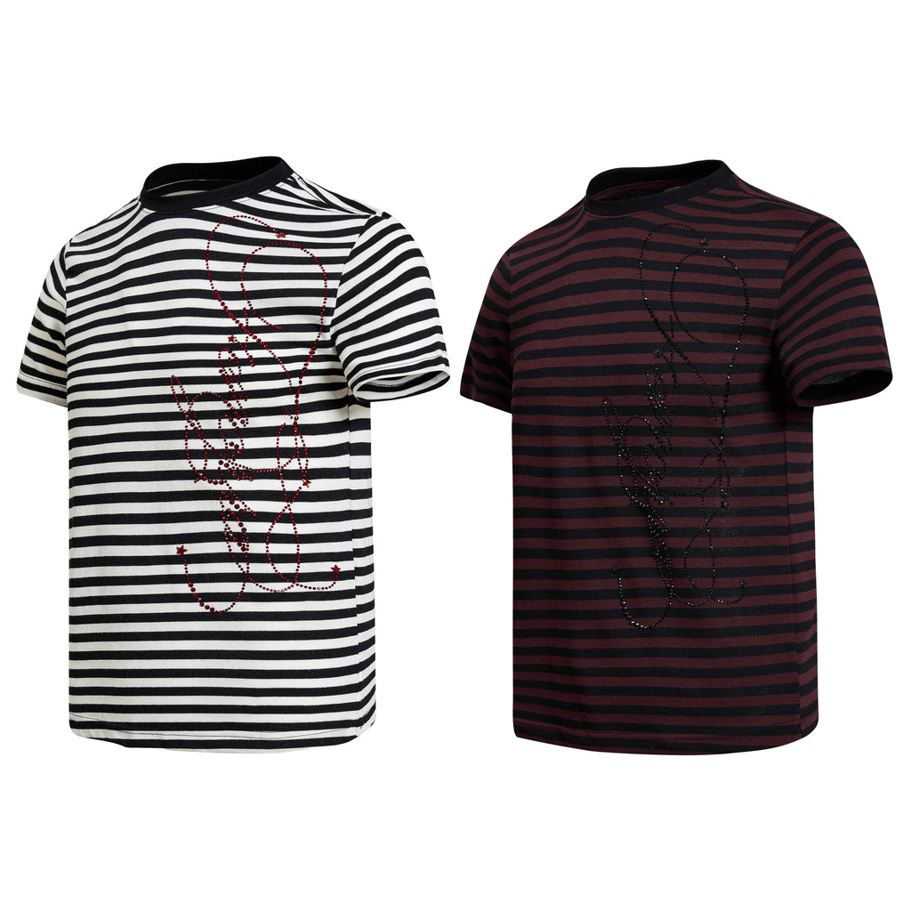 Omirad Rhinestone Stripe Tee