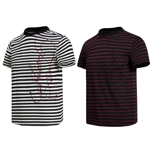 Omirad Rhinestone Stripe Tee Main Image