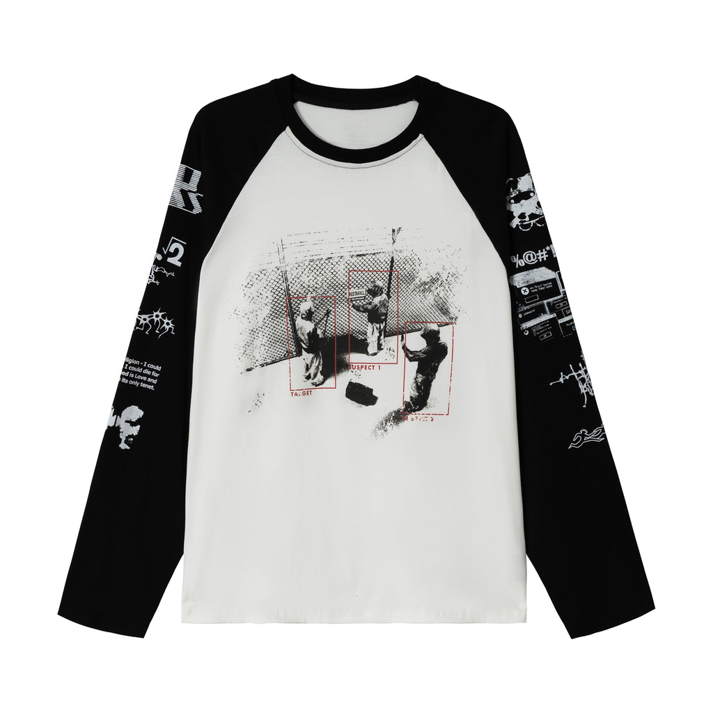 Omirad Graphic Raglan Long-Sleeve T-Shirt
