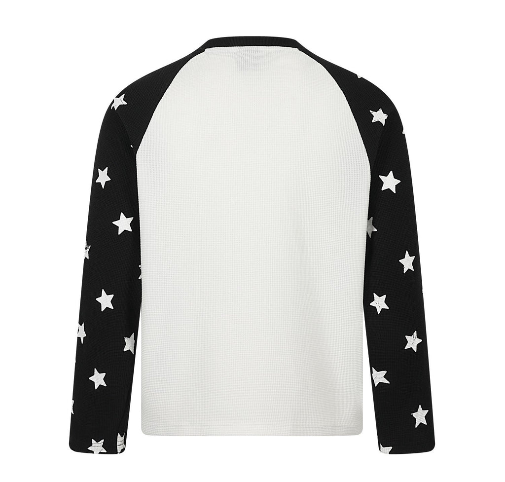 Omirad Star Raglan Waffle Long Sleeve Tee
