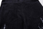 Omirad Gothic Cross Wide-Leg Jeans