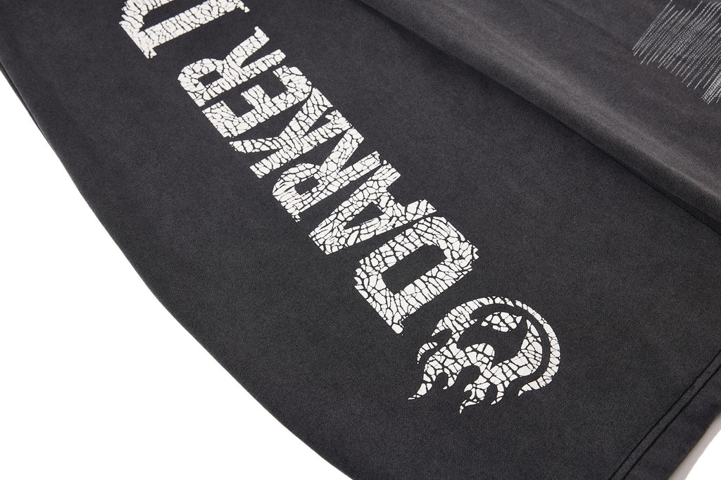 Omirad Cracked Logo Wide-Leg Sweatpants