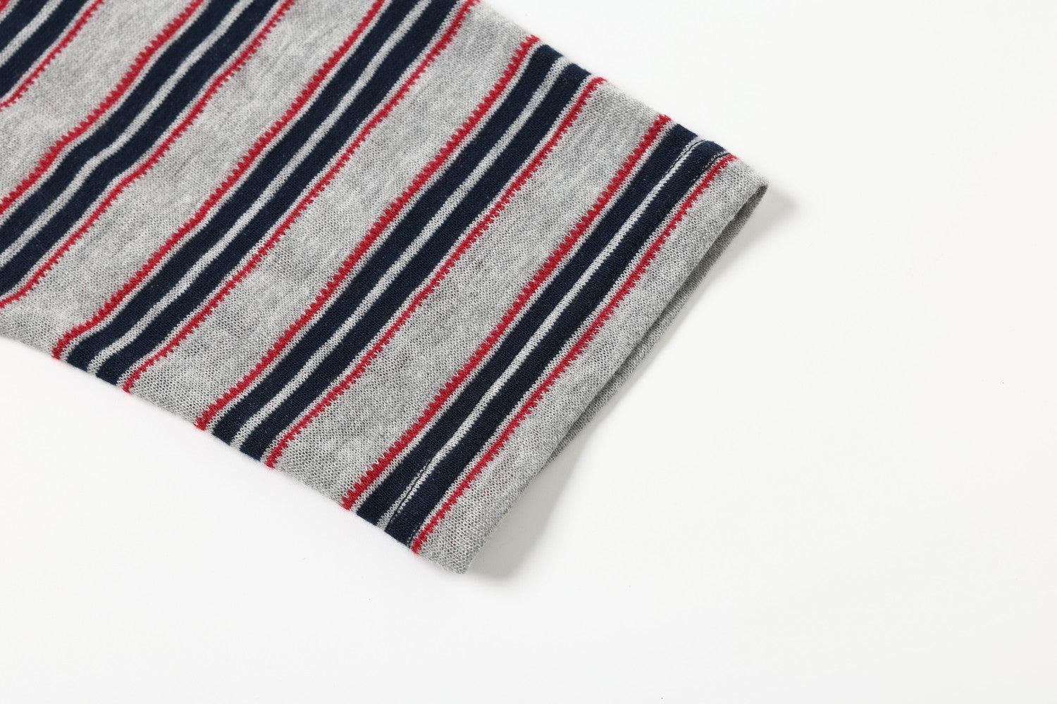 Omirad Layered Stripe Sleeve Long Sleeve Tee
