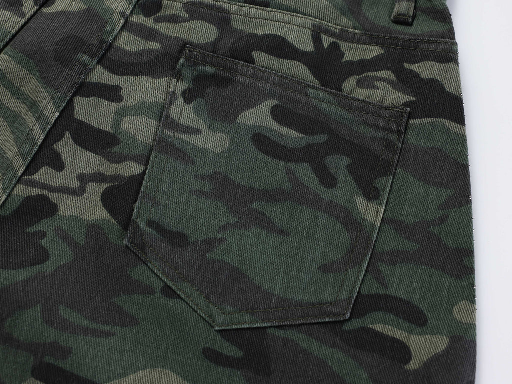 Omirad Camouflage Wide-Leg Jeans