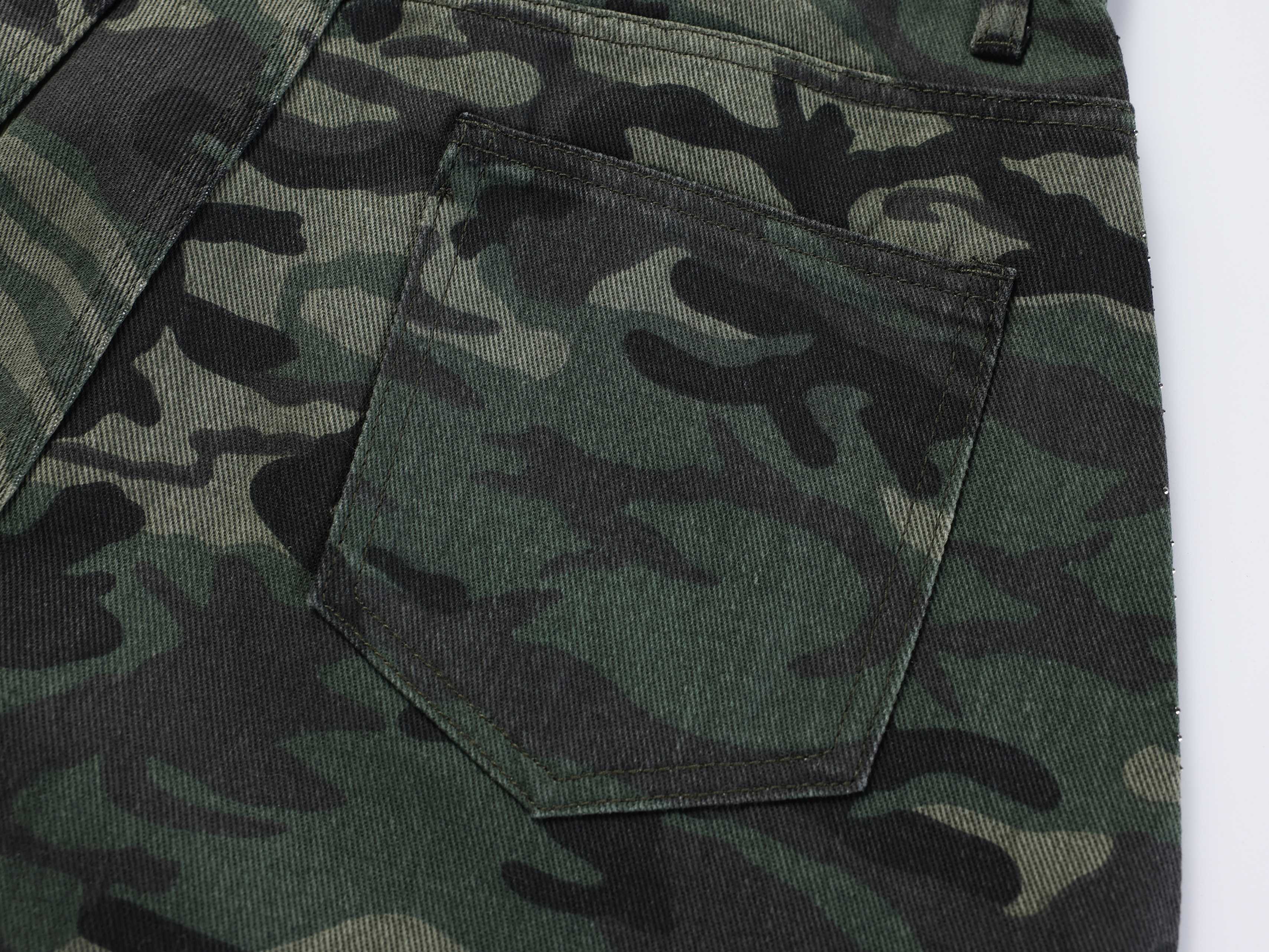 Omirad Camouflage Wide-Leg Jeans