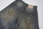 Omirad Vintage Whiskered Wide-Leg Jeans