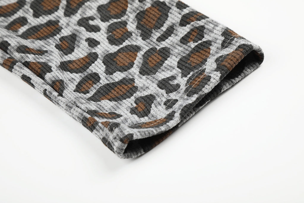 Omirad Leopard Raglan Long Sleeve Tee