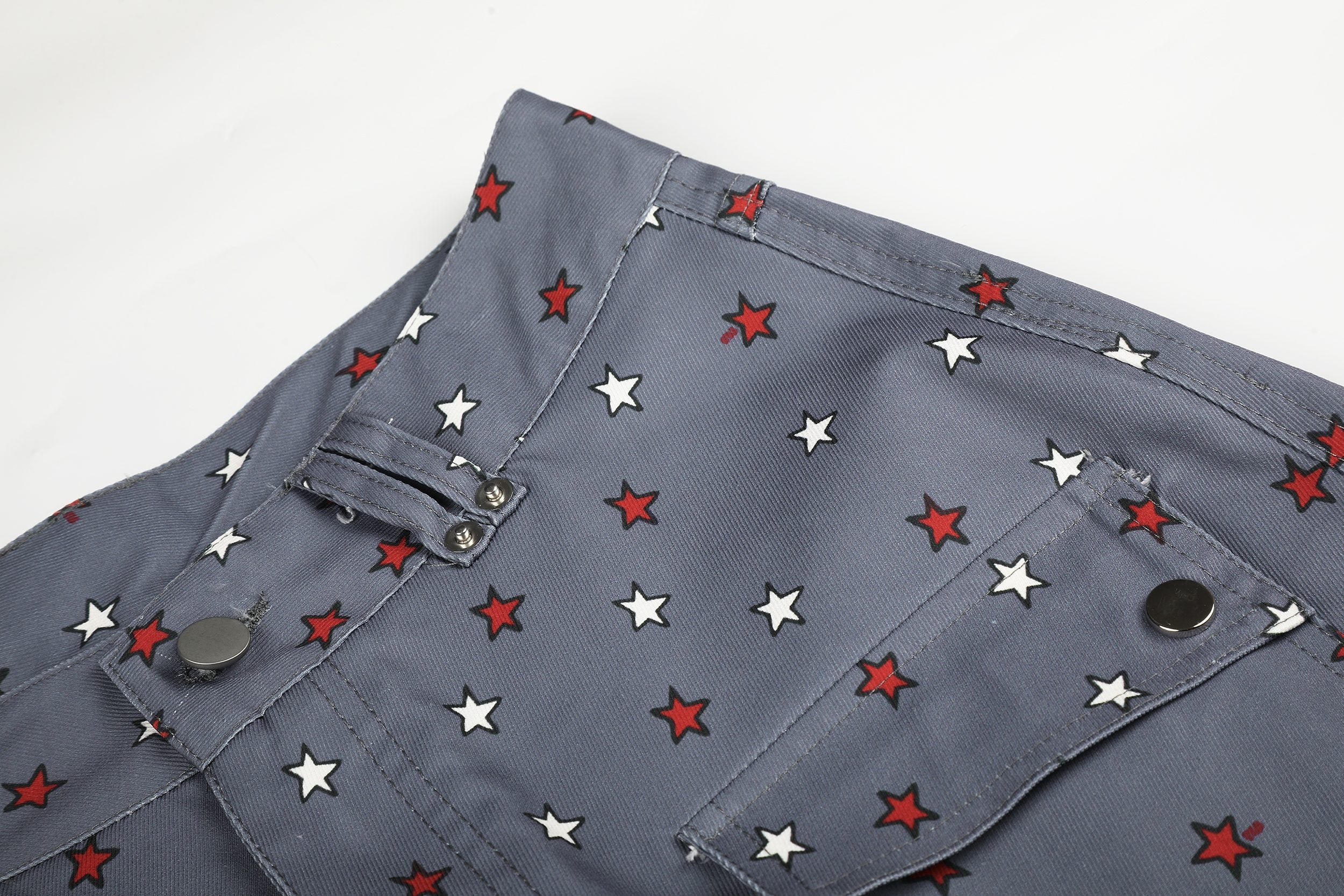 Omirad Star Print Wide-Leg Balloon Jeans