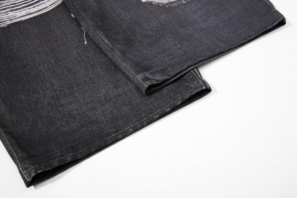 Omirad Layered Distressed Balloon Jeans