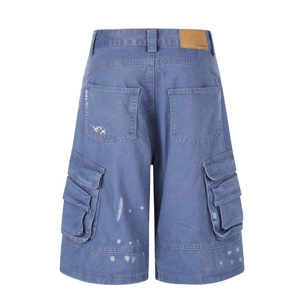 Omirad Distressed Utility Cargo Shorts