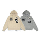 Omirad Fuzzy Patch Knit Sweater