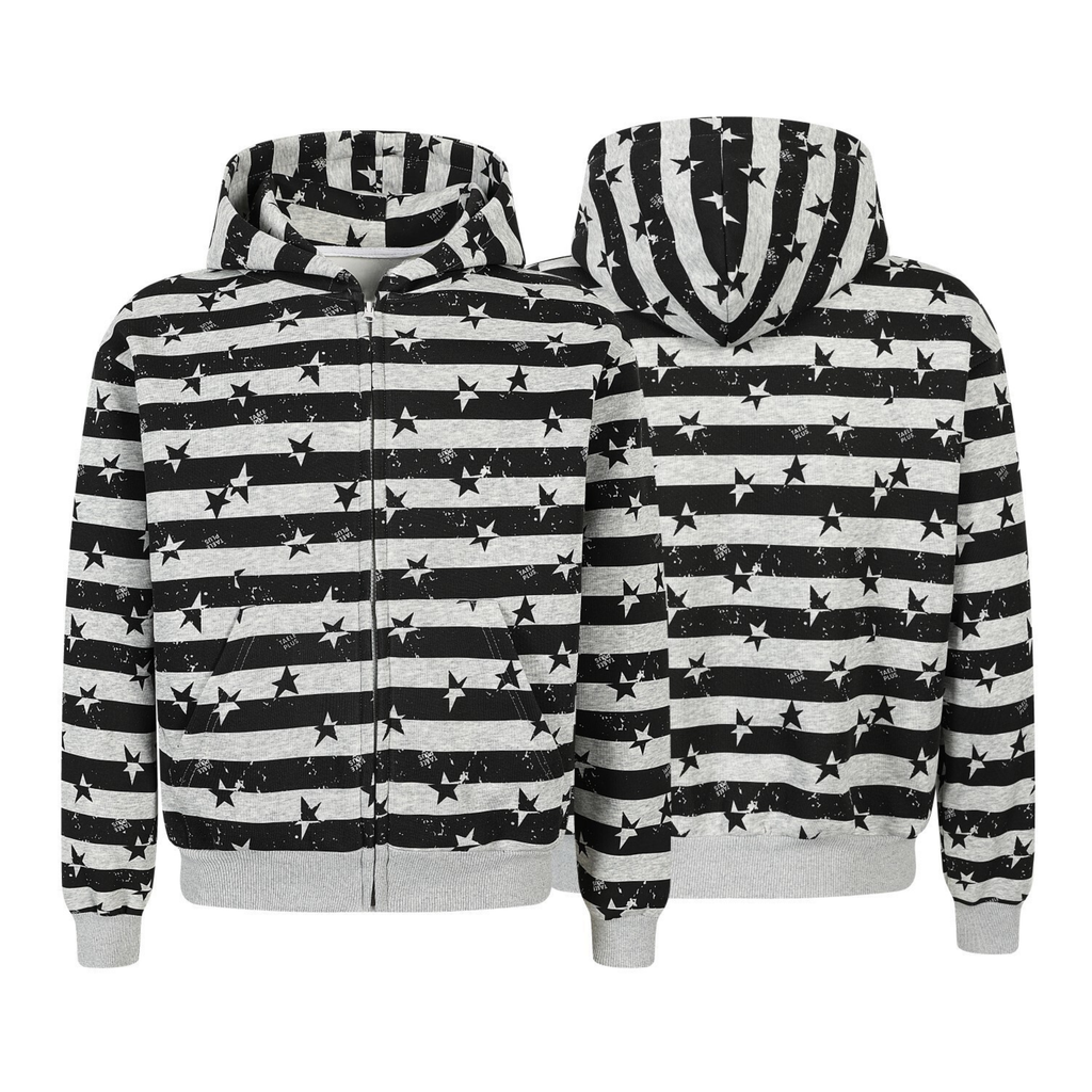 Omirad Zip-Up Graphic Hoodie