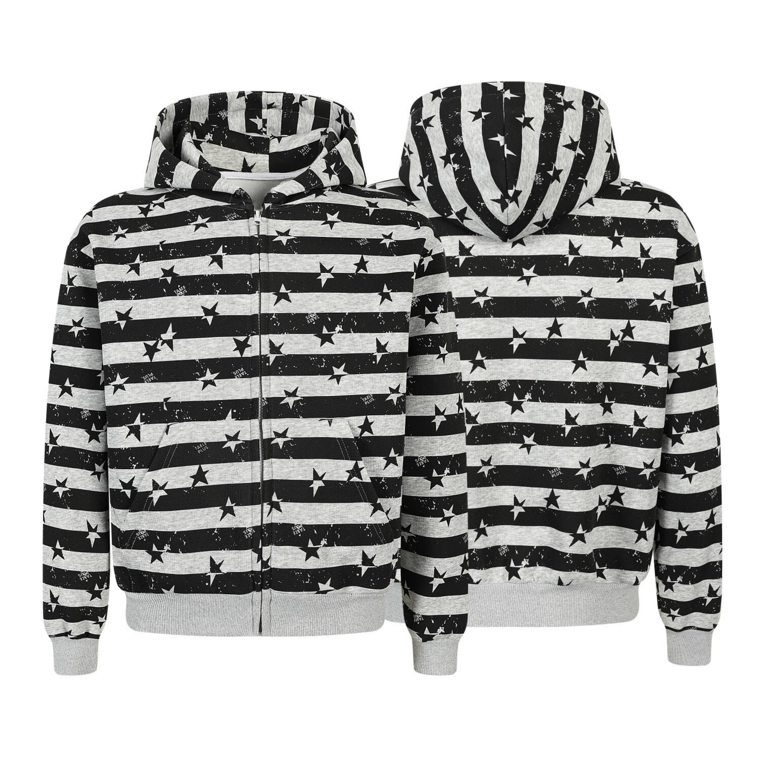 Omirad Zip-Up Graphic Hoodie