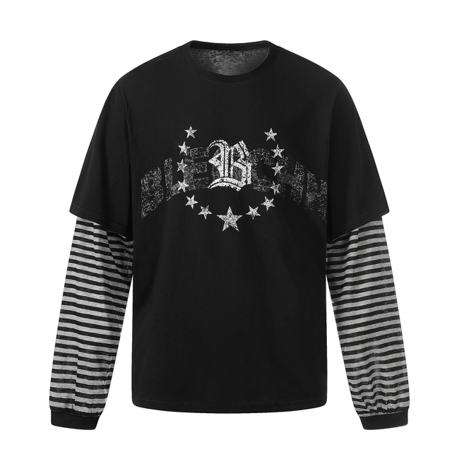 Omirad Layered Graphic Long Sleeve Tee Main Image