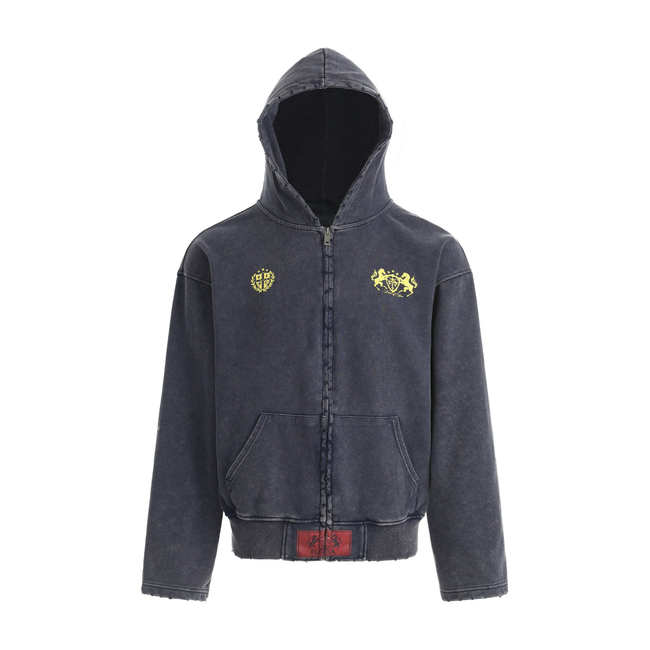 Omirad Vintage Crest Zip Hoodie Main Image