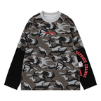Omirad Layered Camo Long Sleeve Tee