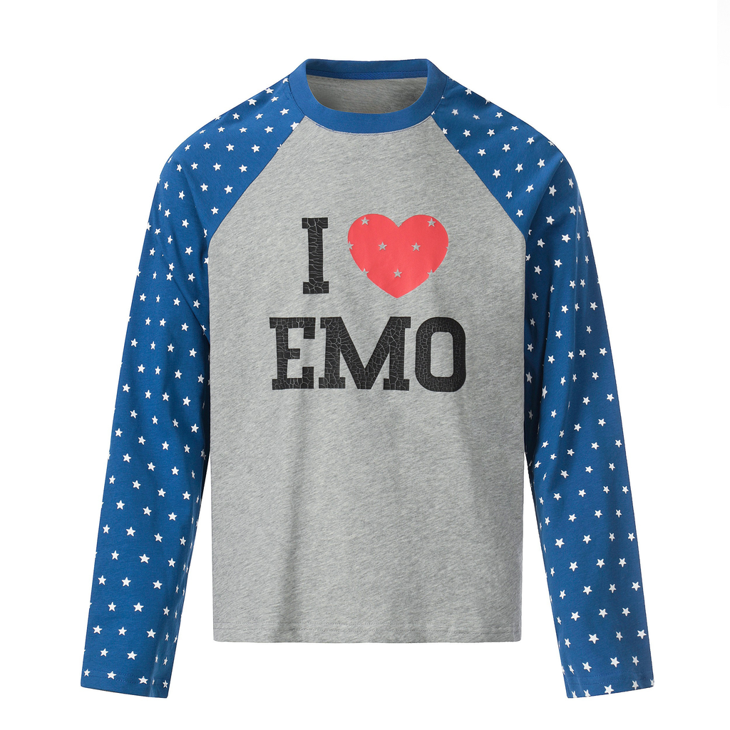 Omirad “I ♥ EMO” Raglan Long Sleeve Tee
