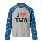 Omirad “I ♥ EMO” Raglan Long Sleeve Tee