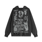 Omirad Street Manifesto Graphic Zip Hoodie