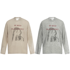 Omirad “Be Bold” Portrait Graphic Long Sleeve Tee