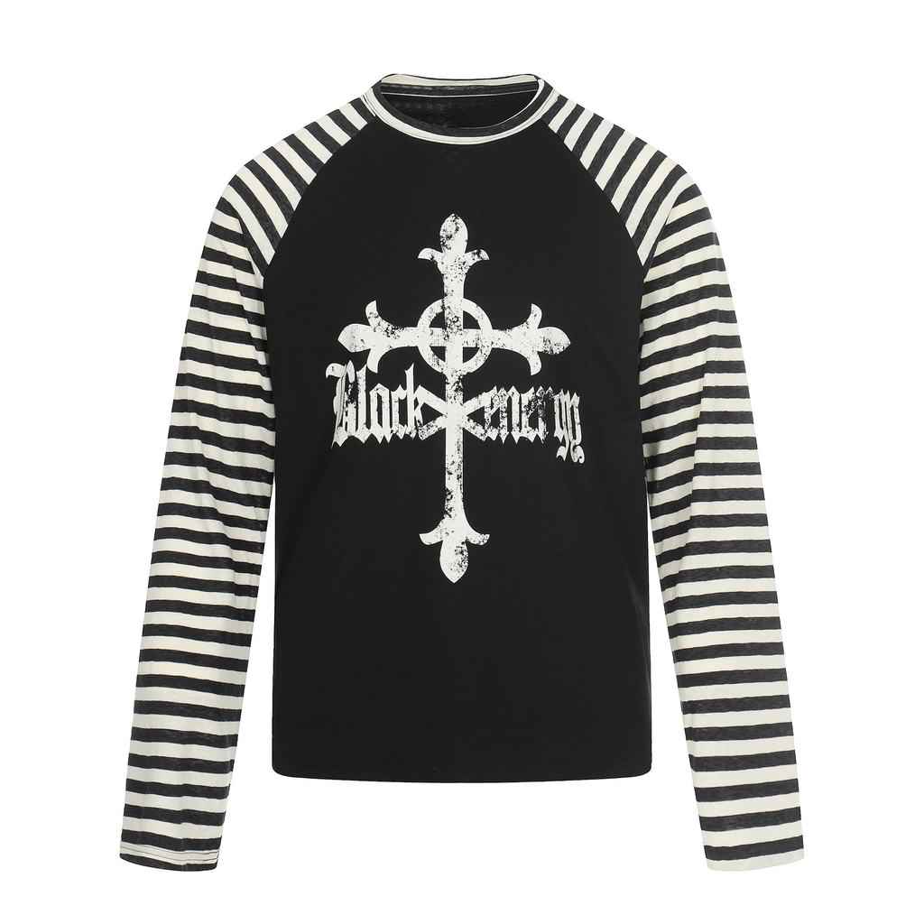 Omirad Cross Graphic Raglan Long Sleeve Tee
