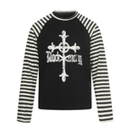 Omirad Cross Graphic Raglan Long Sleeve Tee