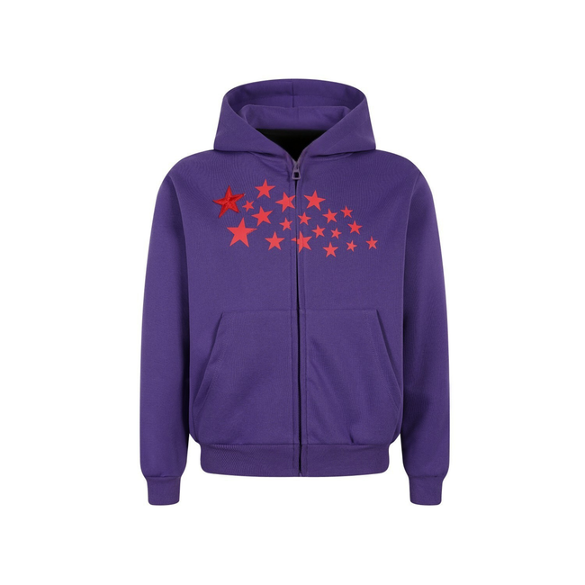 Omirad Star Graphic Zip Hoodie Main Image