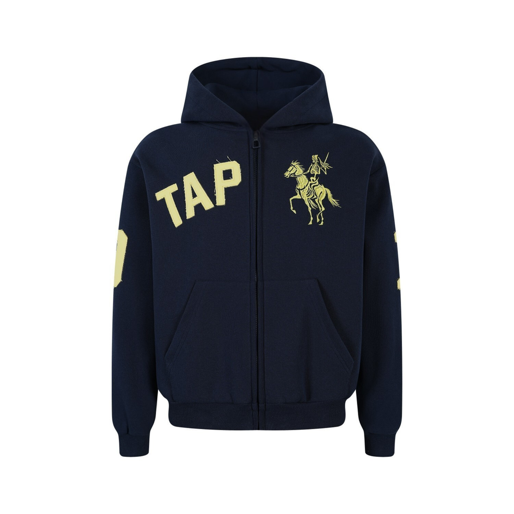 Omirad Zip-Up Graphic Hoodie
