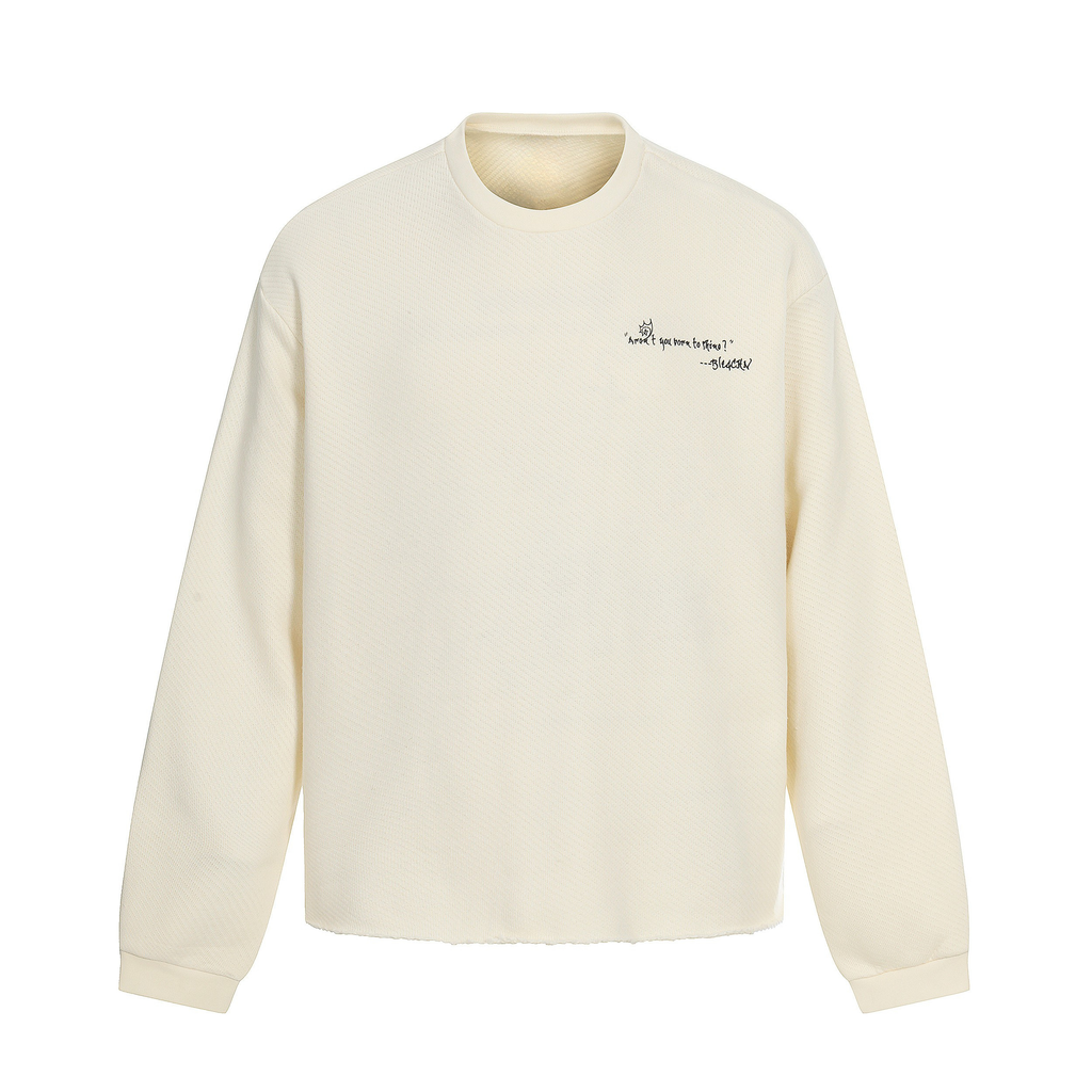Omirad Graphic Textured Sweatshirt