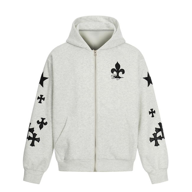 Omirad Cross Emblem Zip Hoodie Main Image