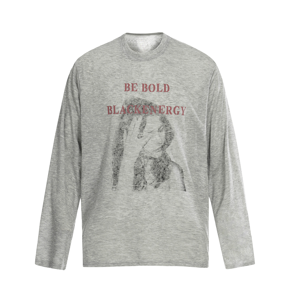 Omirad “Be Bold” Portrait Graphic Long Sleeve Tee